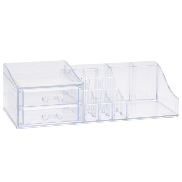 Organizator pentru cosmetice transparent, 30 x 13 x 9 cm