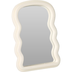Oglinda decorativa in cadru ondulat, 18 x 26 cm