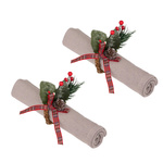 Inele pentru servetele de Craciun, 2 buc.