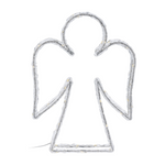 Decorație metalică de iluminat, figură stând cu LED.