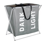 Recipient pentru rufe DUO GREY - până la 120 de litri, WENKO, gri închis