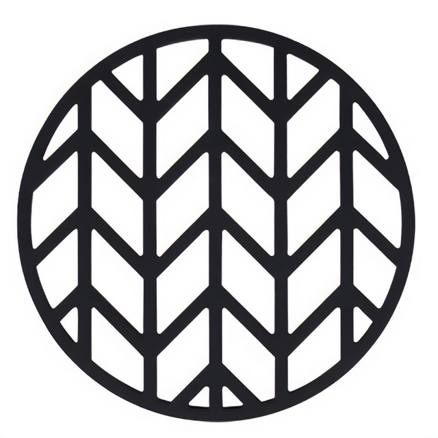 Tăviță din silicon pentru oală fierbinte, neagră