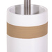 Recipient ceramic pentru perie BEIGE + perie WC