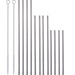 Paie metalice, 12 bucati de diferite lungimi + 2 ustensile de curatat