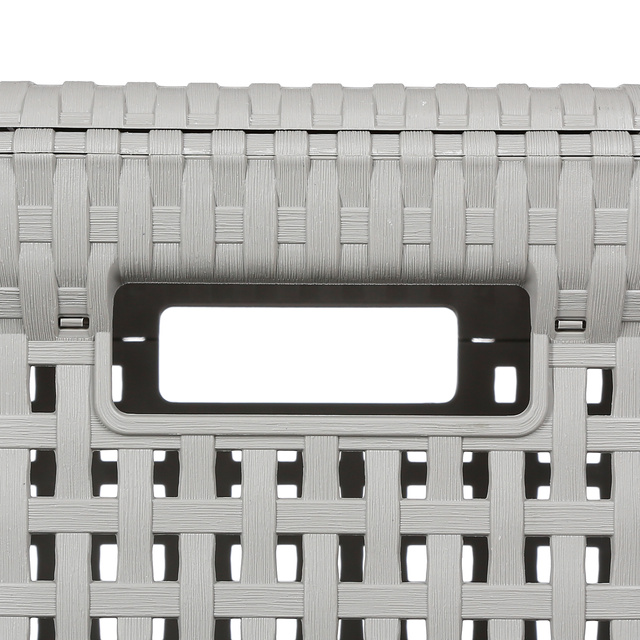 Cos de rufe cu capac, model ratan, 60 litri