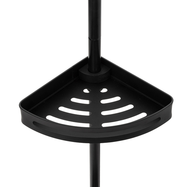 Raft telescopic pentru dus, 4 cosuri, 20,5 x 20,5 x 240 cm