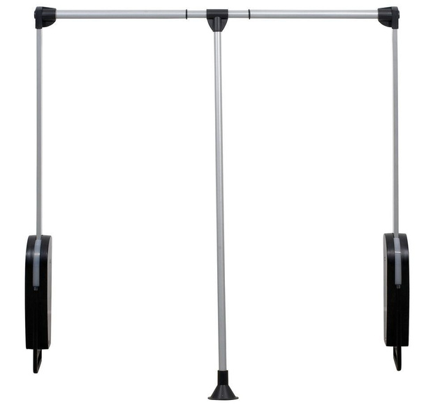 Cuier pentru haine cu tija telescopică, mâner pentru instalare în dulap - lățime 87 - 130 cm, WENKO