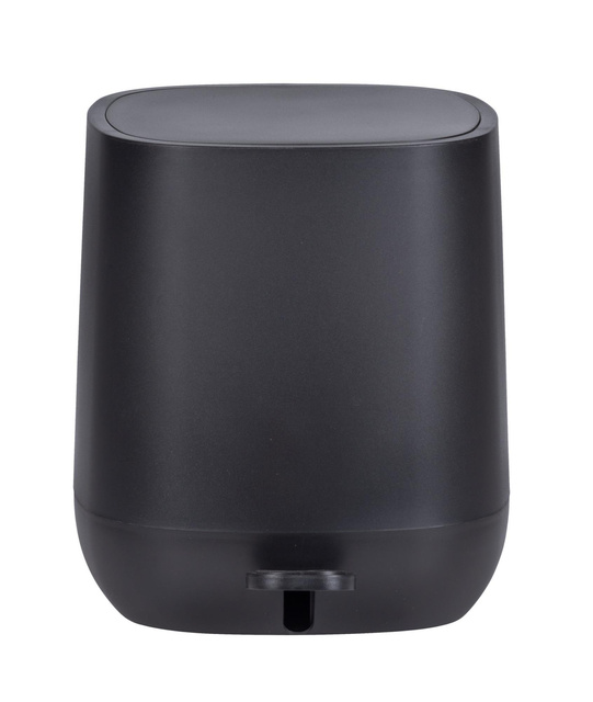 Cos de gunoi pentru baie cu pedala DAVOS, negru mat, 5 L, Wenko