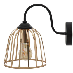 Aplica de perete cu abajur auriu, 18 x 25 x 28 cm