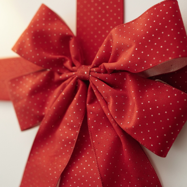 Decorațiune de Crăciun pentru ușă, fundă, 33 x 42 cm