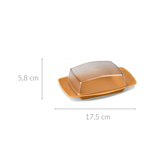 Cutie alimentara pentru unt RIO, Transparent, 12x6 cm, Koziol