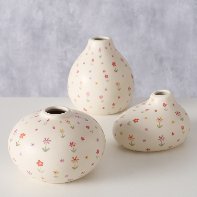 Vaza mica Blumi, model cu flori mici, inaltime 10 cm