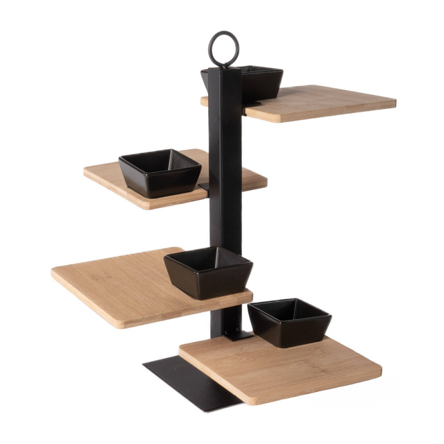 Platou pentru servirea gustărilor, 4 niveluri, 37 cm