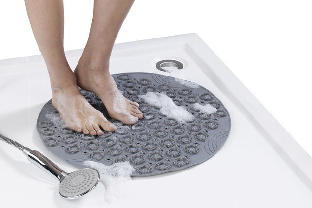 Covoras antialunecare pentru dus,  Ø 55 cm