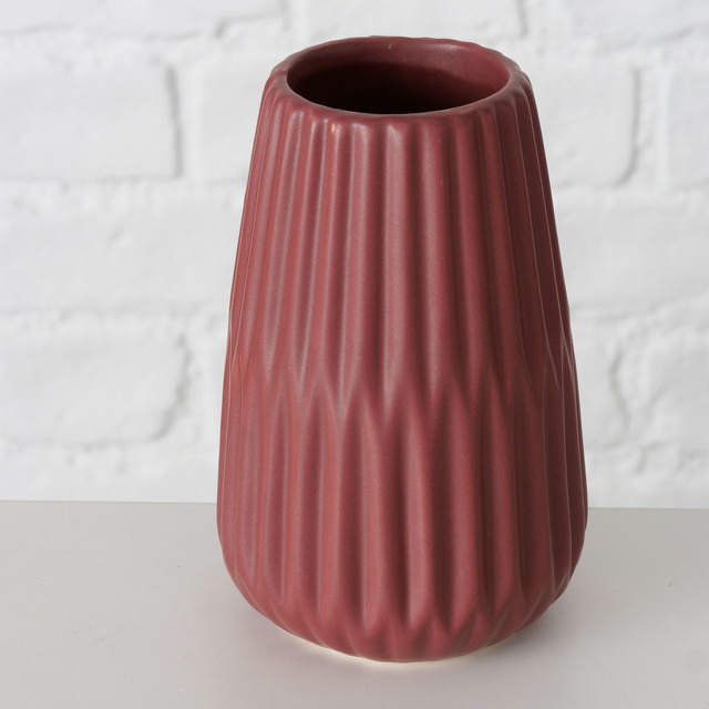 Vază din porțelan, în relief, ESKO, 17 cm