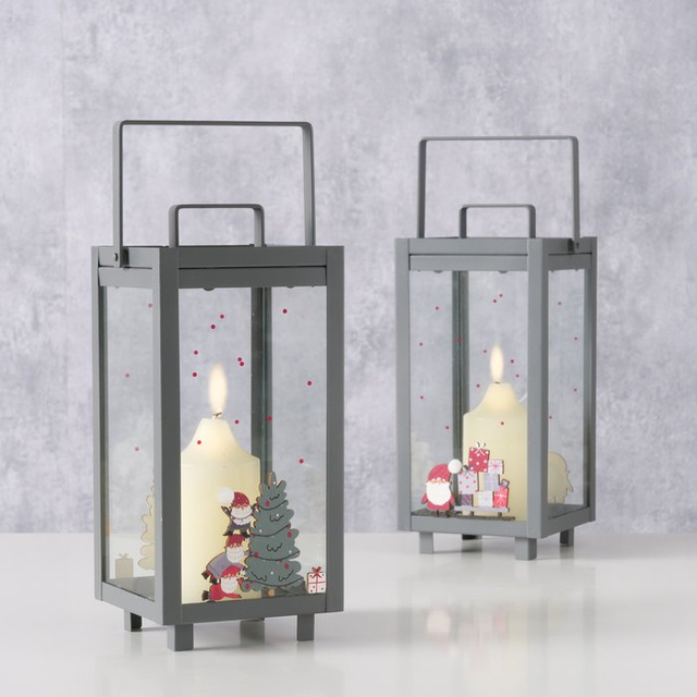 Lanterna de Crăciun pentru lumânare MONTI, 23 cm