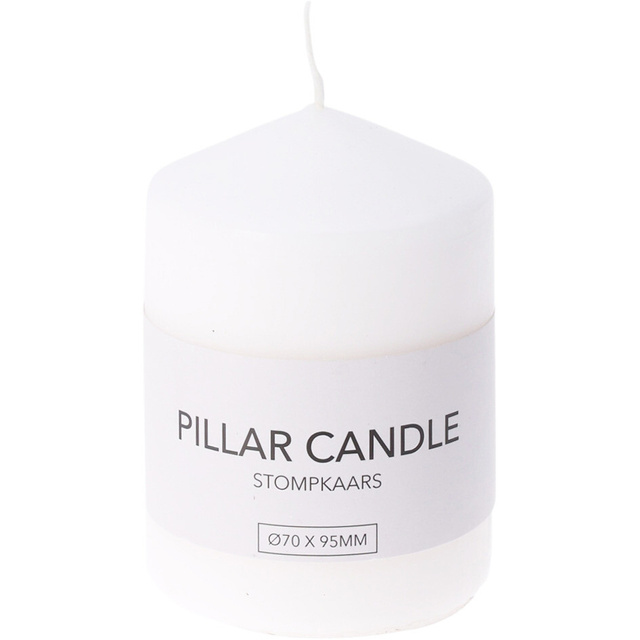 Lumânare cilindrică din parafină, Ø 7 x 9,5 cm