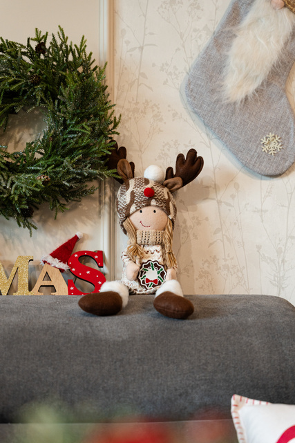 Decor pentru Craciun din pluș, 51 cm