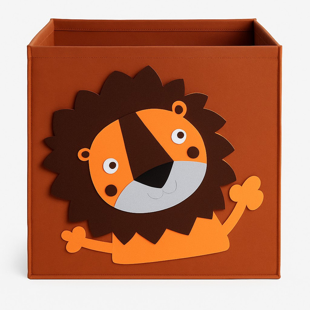 Cutie de jucării din fetru NOOLI, 30 x 30 x 30 cm