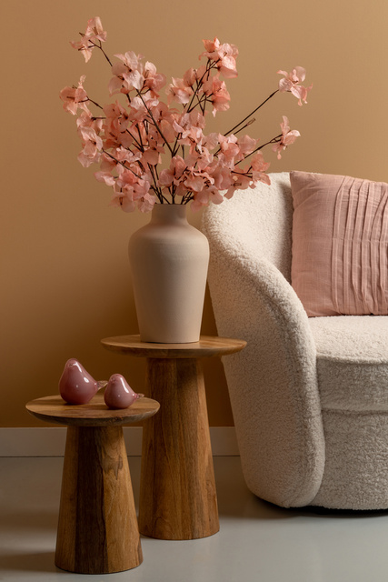 Masă de cafea din lemn FORCE, Ø 30 cm