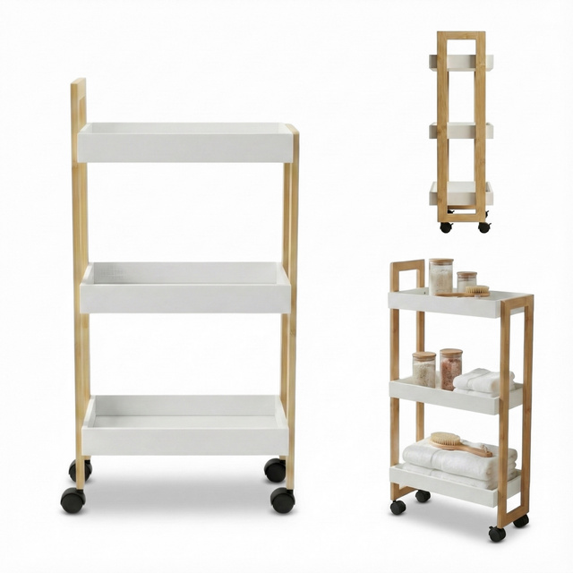 Raft îngust pe roți ASEM, 80 cm