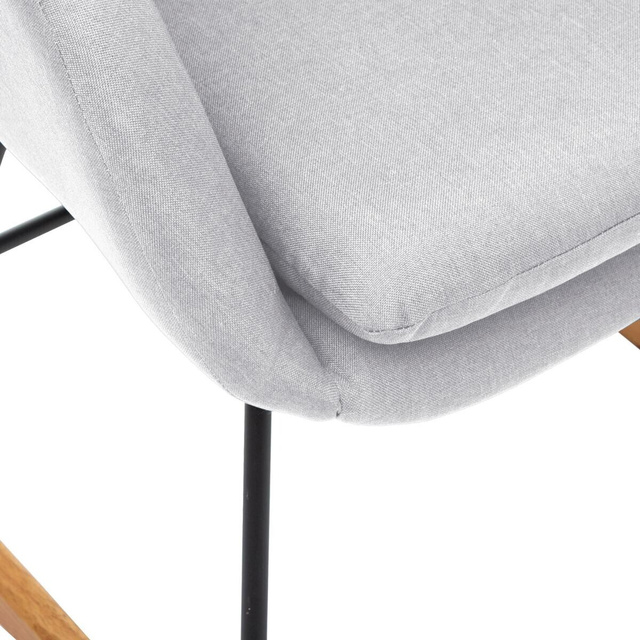 Balansoar PERA, gri, cu picioare din lemn