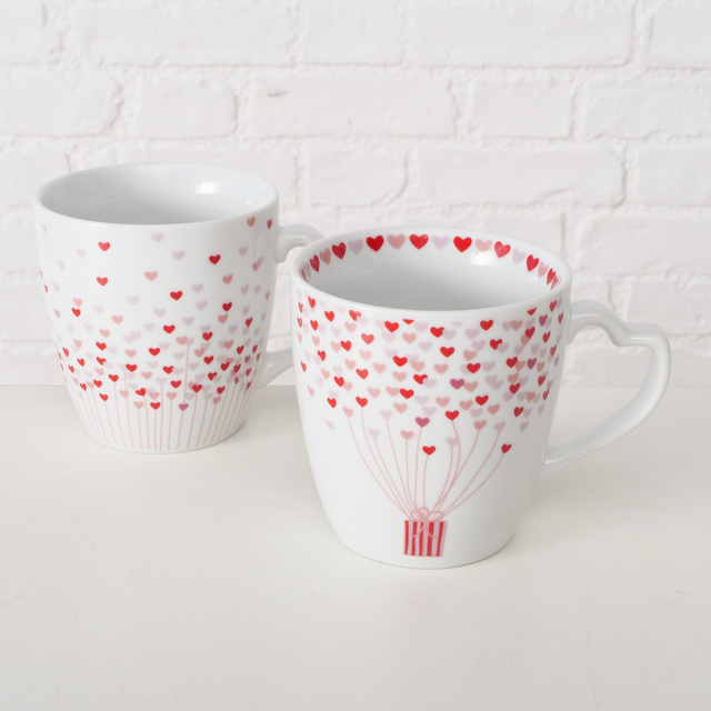 Set două căni pentru îndrăgostiți SHERINE, 480 ml