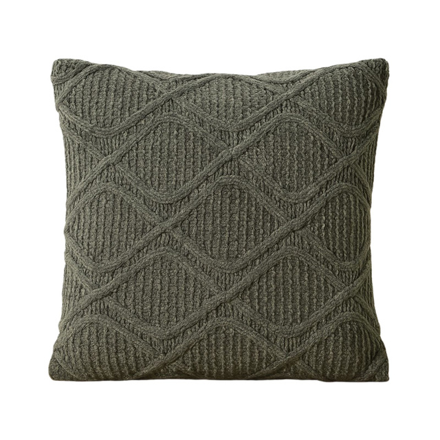 Perna decorativă CHENILLE, tricotată, 45 x 45 cm