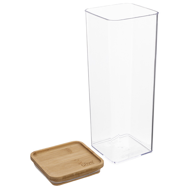 Recipient pentru depozitare ESKE, cu capac din bambus, 2L