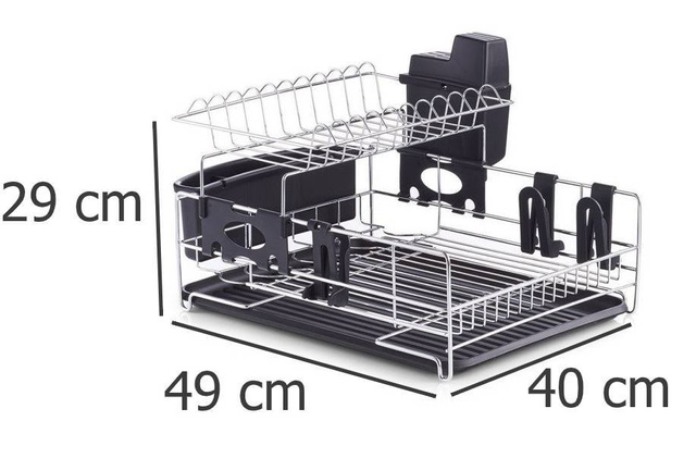 Uscător de vase, suport - oțel cromat, ZELLER