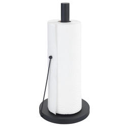 Suport pentru prosoape de hârtie de bucătărie CLAYTON - oțel inoxidabil, WENKO, negru