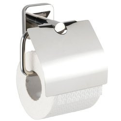 Suport hârtie igienică MEZZANO, Argintiu, 15x13x7 cm, WENKO