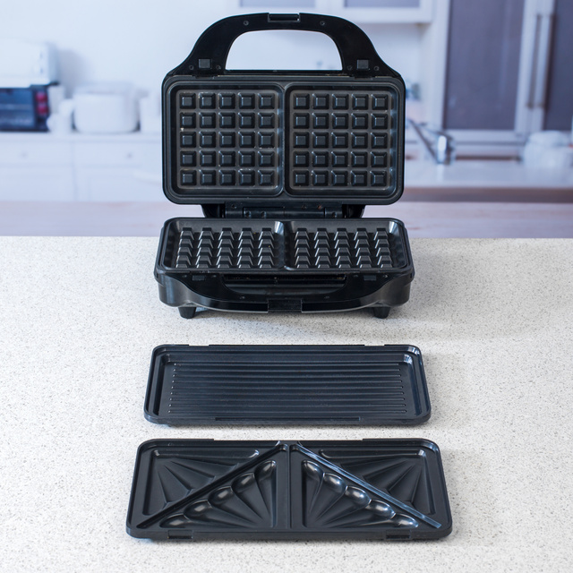 Mașină de vafe, grill panini PETRA 900 W, reglare temperaturii