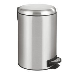 Coș de gunoi LEMAN, Easy Close, 12 l, WENKO, argintiu