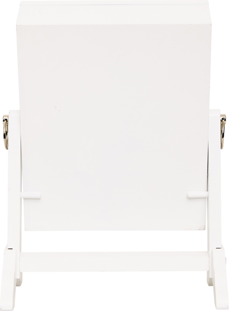 Oglindă cosmetică cu compartiment pentru bijuterii CHERI, 29 x 22 x 15 cm, albă