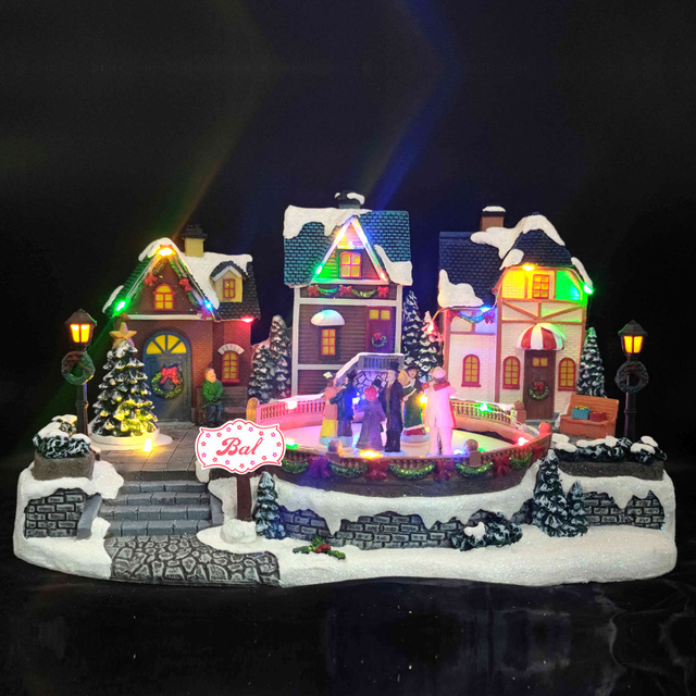 Figurina de Crăciun, cu iluminare LED