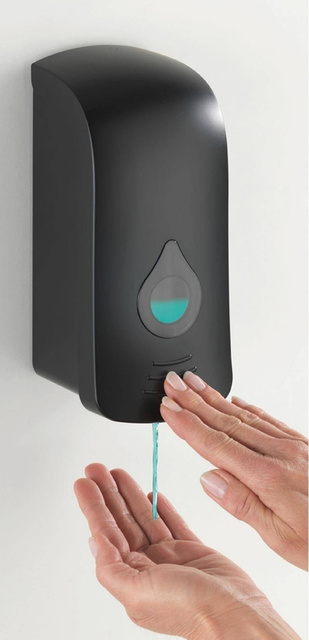 Dozator de sapun si dezinfectant RANERA, negru, 740 ml, Wenko