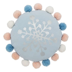 Perna rotunda cu pompoane HIVER