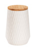 Recipiente de bucatarie din ceramica DIAMOND, capac bambus, 3 x 0,6 l, WENKO