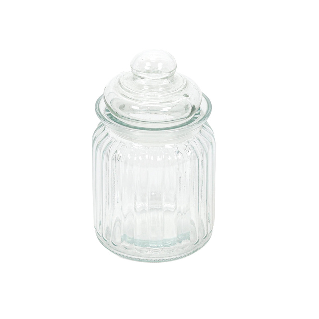 Borcan cu nervuri cu capac