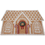 Covoare de intrare în formă de căsuță din turtă dulce, fibră de cocos, 59x39 cm, model 1