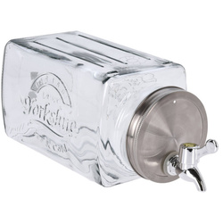 Borcan de apa din sticla cu robinet, 3000 ml