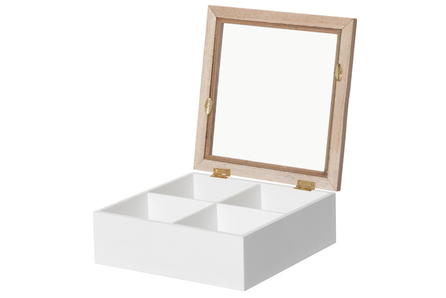 Cutie din sticla GEMMY cu compartimente, 20 x 16 cm