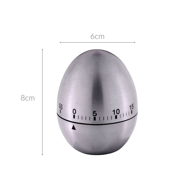 Timer in forma de ou, inox