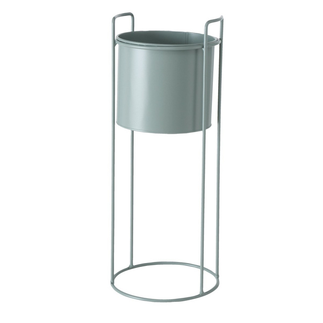 Ghivece metalice pe suport Melanda, verde deschis, 3 buc