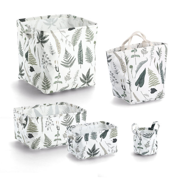 Cos de depozitare textil, Ø17 x 15 cm