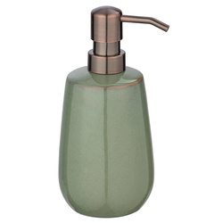 Distribuitor de sapun lichid SIRMIONE, ceramic, verde, 430 ml, Wenko