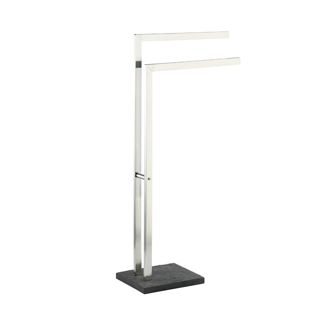 Suport de prosoape pentru baie SLATE ROCK - cu 2 brațe, oțel inoxidabil, WENKO