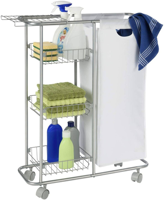 Carucior multifuncțional SLIM - raft de bucătărie, baie, WENKO