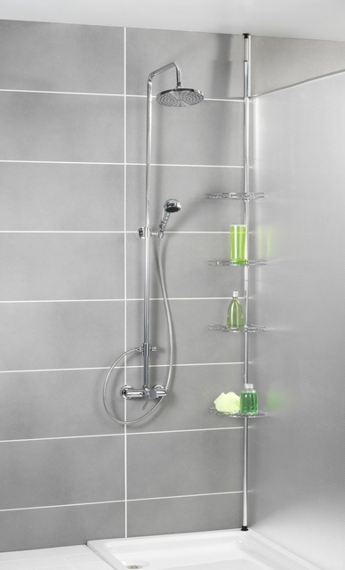 Raft de baie telescopic, colțar PREA - până la 4 niveluri, WENKO